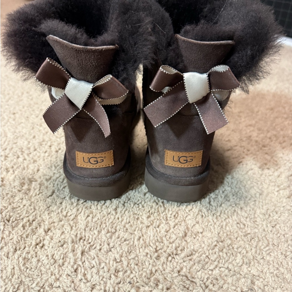 UGG Bailey Brown Boots with Bows Women